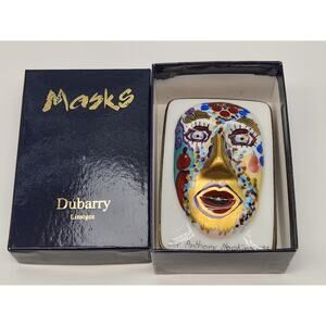 Dubarry France Limoges "Mask" Limited Edition Trinket Box COA - Anthony Hopkins